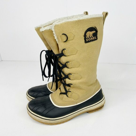 Sorel Boots Tivoli Womens US Size 6 Tan Waterproof Winter Snow NL1907-051 - Picture 4 of 7